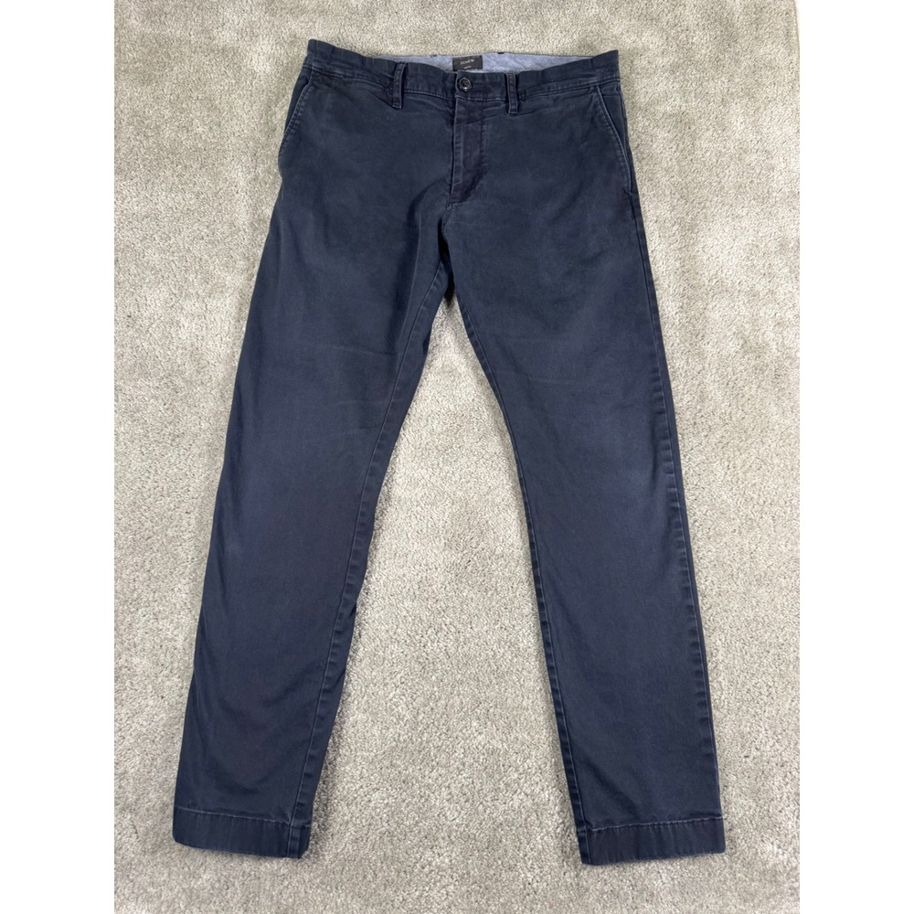 J.Crew 484 Slim Fit Chino Pants Navy Blue Mens 30x30 Cotton Stretch Casual